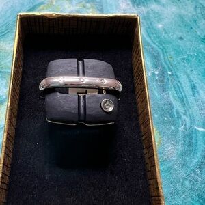 Silver Men's Ring with Gemstone